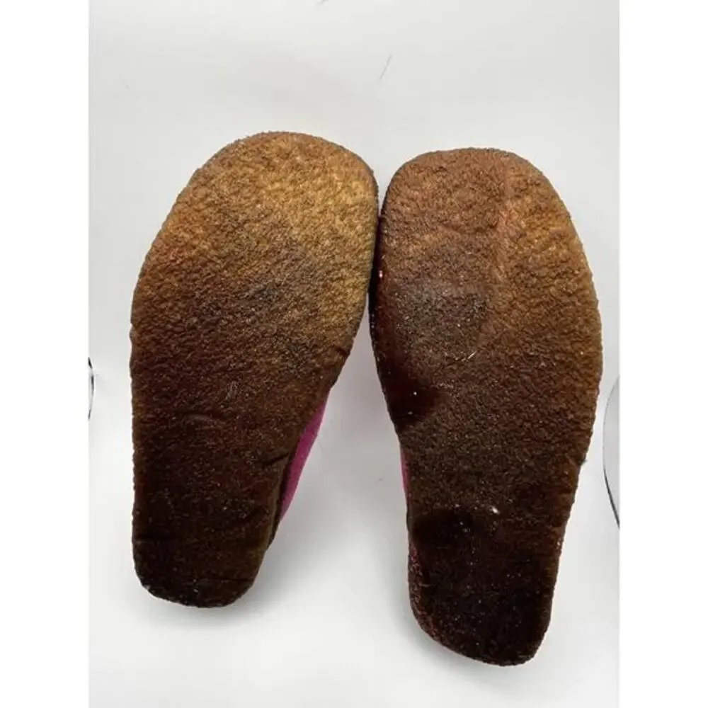 Yellow Box Depot Leather Mules Womens 6.5 Suede Pink Comfort Artsy Slip On - Picture 6 of 8